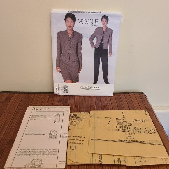 Vintage Vogue Patterns - Anne Klein/Kay Unger - Picture 9 of 9